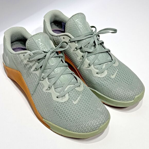Nike Metcon 5 Light Green Training Shoes Sneakers Men’s Size 11.5 Minimal Wear - Picture 12 of 14